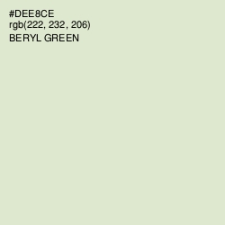 #DEE8CE - Beryl Green Color Image